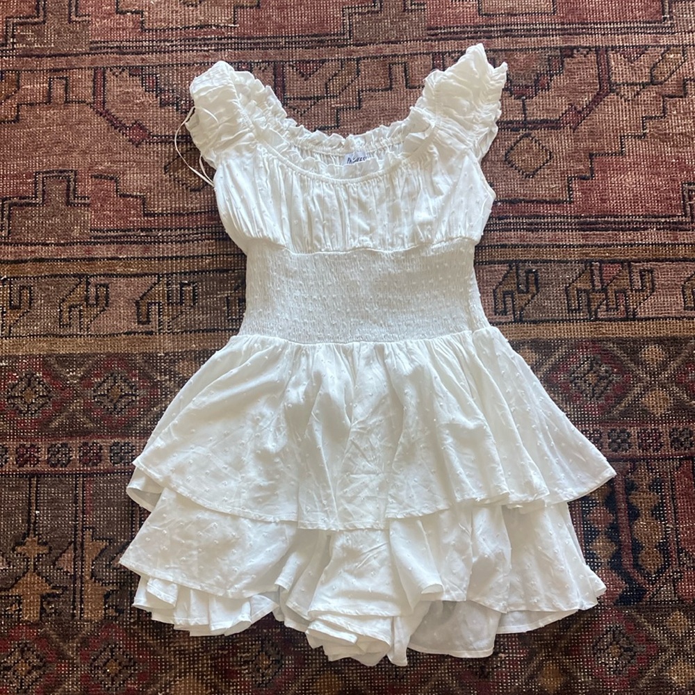 The Love Galore Romper White